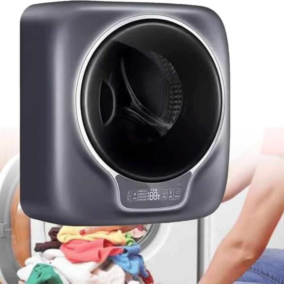 Lave-linge, Mini 3 kg, à à à chargement frontal, Compact, Mural, entièrement Automatique, idéal pour Les Voyages