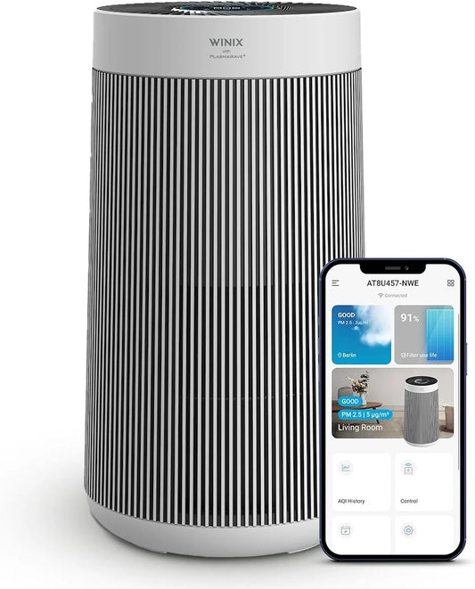 Purificateur d'air T800 WINIX, 500m³/h, CADR 500m³, 120m², modèle 500m³, Connecté WiFi App Alexa, Mode Auto Intelligent, HEPA & Charbon Actif