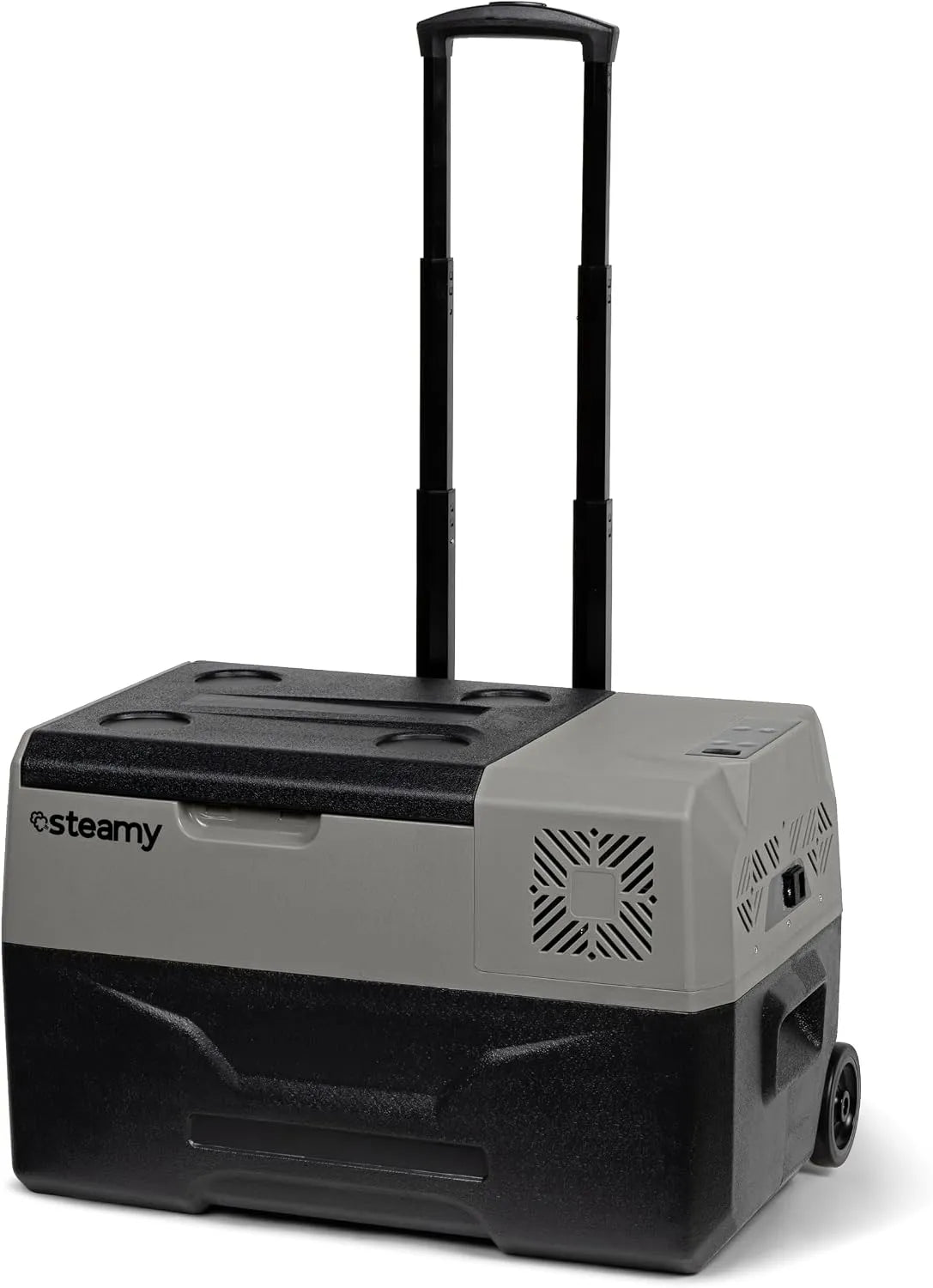 Glacière V/230, tension 12 V, capacité 28 litres, idéale pour Le Camping, Steamy-E Single Zone 30 Roller, à compresseur électrique avec roulettes