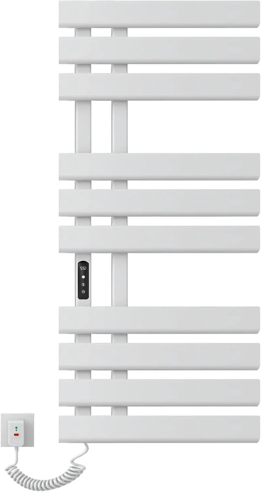 Radiateur, Mural Salle de Bain, 500x1100mm Chauffe Serviette Thermostatique Intelligent, Porte Serviette Electrique, économie d'énergie