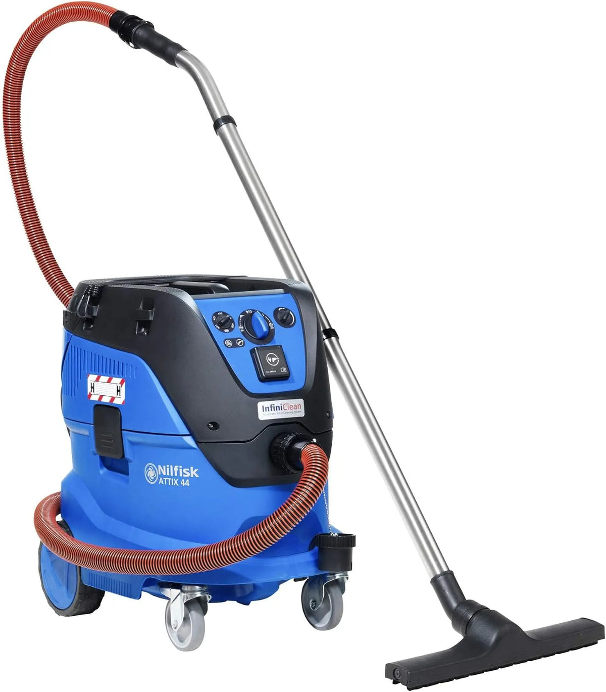 Nilfisk aspirateur ATTIX 44 44-2H, puissance 1400 W, débit d'air 4500 l/Min, Classe H, Industriel avec démarrage progressif, de sécurité -2H IC