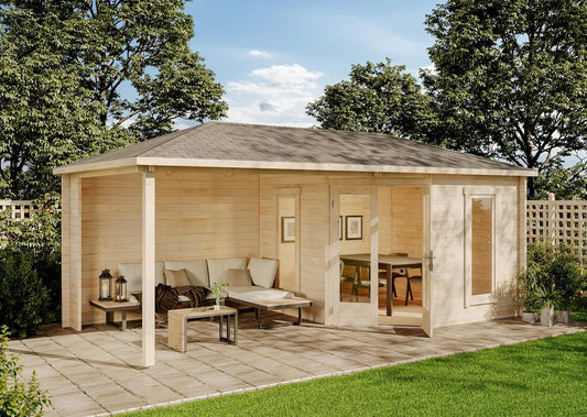 Abri de jardin, et de Loisirs, pentagonale, cabane de Jardin, épaisseur de, pentagonal Liwa en Bois de la Marque Alpholz, Chalet de Jardin