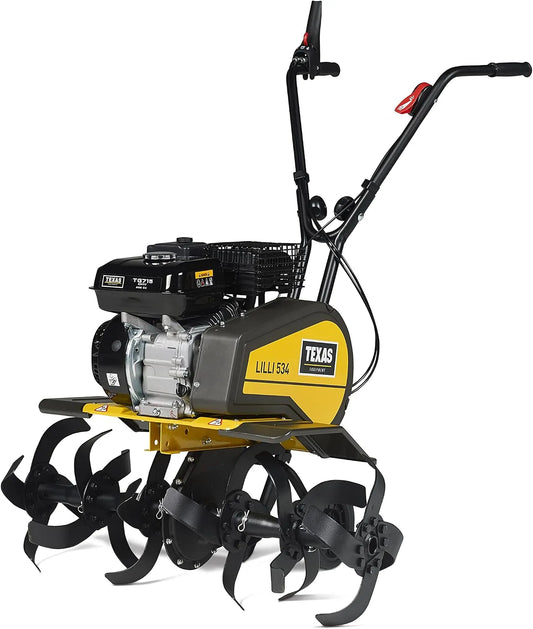 Motobineuse 6cv 534TG Texas, Thermique puissante 5 2 niveaux de vitesse 3 largeurs de Travail jusqu'à 85cm Lilli