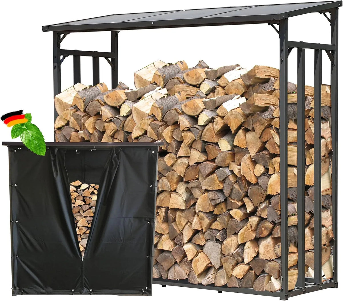 Support de bois de chauffage dimensions 143x70x145cm QUICK STAR