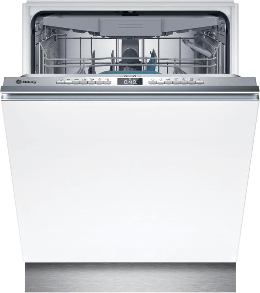 Lave-vaisselle 3VF6360SA Balay, Encastrable 14 Places, 6 Programmes, Moteur Extra Léger, Panneau Acier Anti-Empreintes Digitales, Home Connect