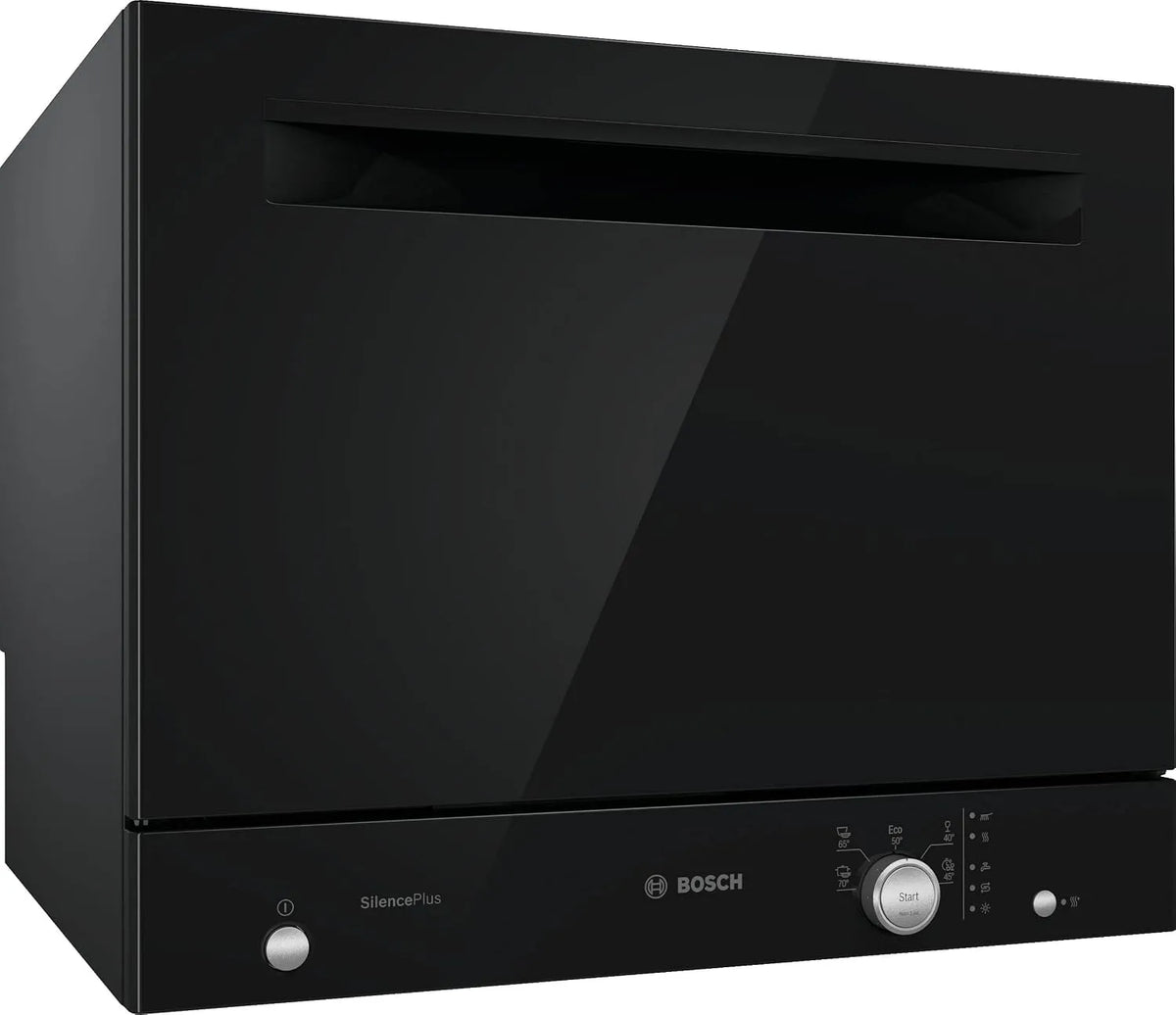 Bosch lave-vaisselle SKS51E36EU, Compact Série 2, largeur 55 cm, 5 programmes, 6 couverts, Moteur EcoSilence Drive, Pose-libre, finition noire