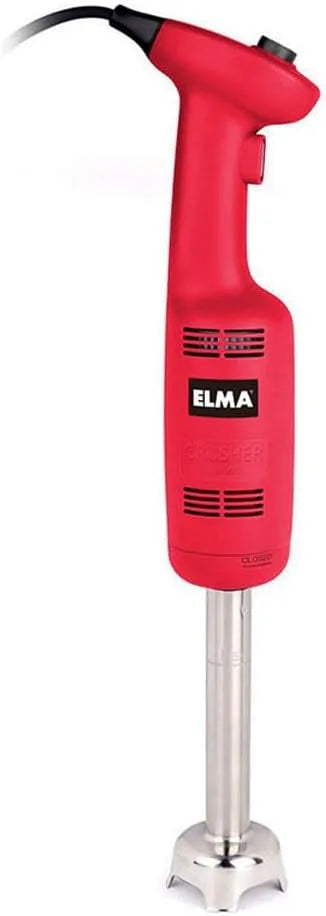 Mixeur 6000 220-240V Elma, plongeantprofessionnel 270W Broyeur à main vitesse variable ~20000 tr/min, Rouge avec Bras en Acier Inoxydable de 16 cm