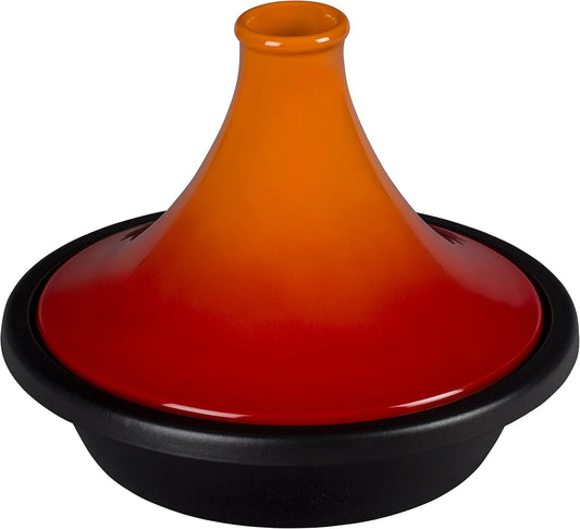 Tajine en Fonte Émaillée 25138270900422 Le Creuset, largeur 27 cm, Ronde, Volcanique