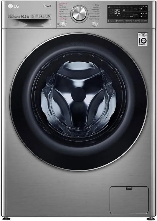 LG lave-linge F14V72ISTA, hublot Inox