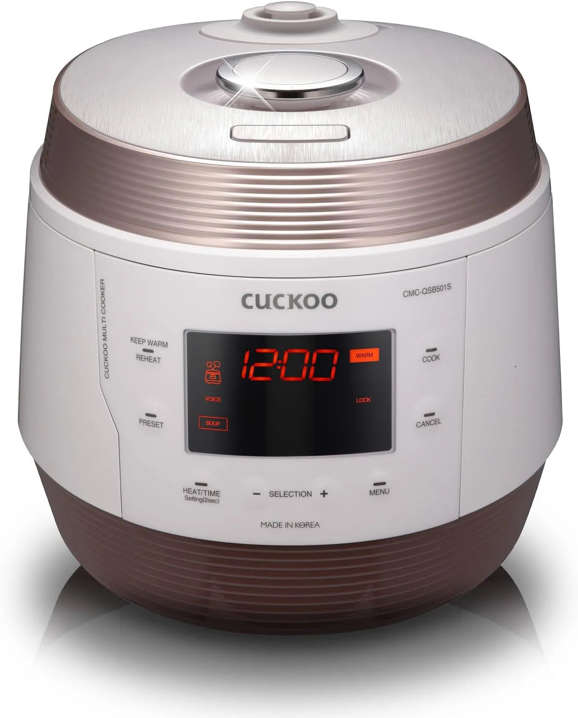 CMC-QSB501S CUCKOO, ICOOK Q5 8 en 1 Multicooker à pression vapeur en acier inoxydable de