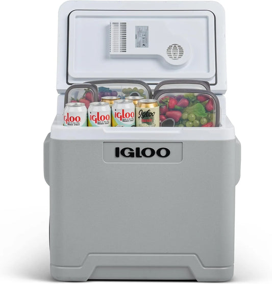 Glacière IE42 IGLOO, Mini réfrigérateur pour voiture et prise, capacité 42 l, tension 12 V et 230 V, électrique AC, DC, Pour camping, loisirs