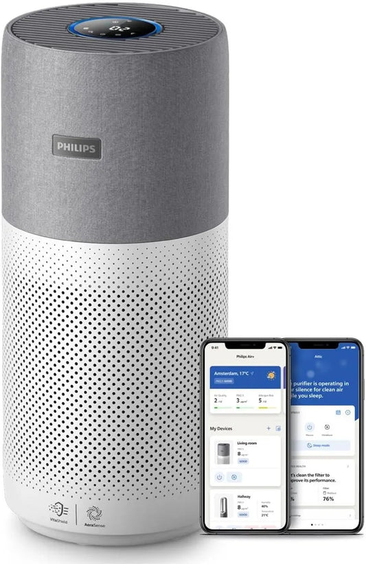 Philips purificateur d'air 4000i AC4236/10, Series, Purifie les pièces jusqu'à 158 m², de 610 m³/h, Connecté à l'application Air+, CADR