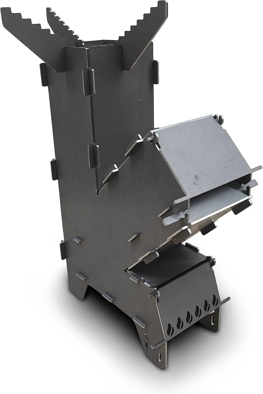 Poêle à bois, Poêle à fusées d'urgence démontable BBQ Dutch oven