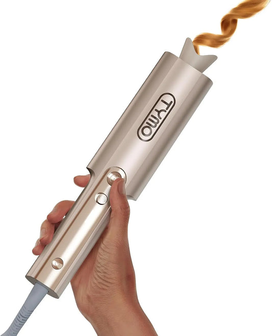 Cheveux Fer a Boucler Automatique Boucleur a, TYMO Curlpro Plus Fer à Friser Automatique Grandes Boucles 25 mm Beach Waves Bigoudi