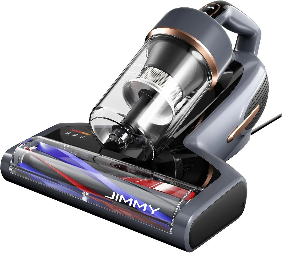 JIMMY aspirateur BX7, 65 ℃ et Chauffage au graphène, Pro Max Anti-acariens 700W, de lit avec lumière UV-C, capteur de poussière, écran LED