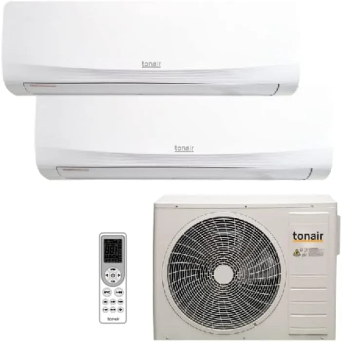 Climatiseur R32-2500W/2500W 9000BTU/9000BTU PACK prêt-à-poser Tonair, puissance 2500W