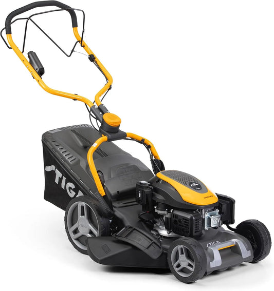 Stiga tondeuse, Combi 748 SE à Essence, bac de ramassage de 60 l, Moteur 139 CC avec démarrage électrique, automotrice