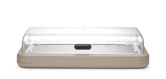 Hendi modèle 593x389x, 147mm, polypropylène, ensemble avec plateau inox GN 1/1, bloc réfrigérant, beige