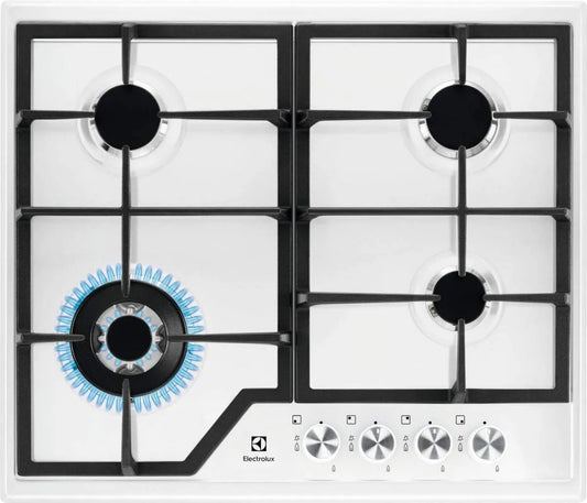 Electrolux modèle EGS6436WW, hob White Built-in Gas 4 zone
