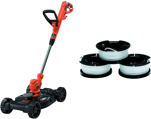 Black+Decker, Outil 3-en-1 Filaire 550W: Coupe-Bordures, Fil de ⌀1,5 mm, Bobine Reflex Plus A Déroulement Automatique