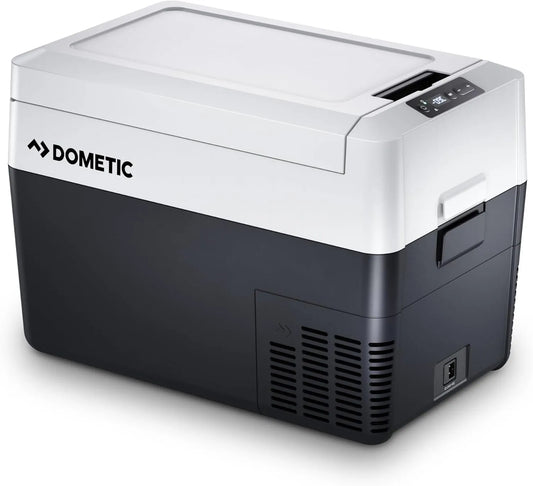 Glacière CDF2, Mini‑réfrigérateur 12/24V pour Voiture, DOMETIC 36, Freezer à compresseur, +10 °C à -15 °C, capacité 31L, finition grise