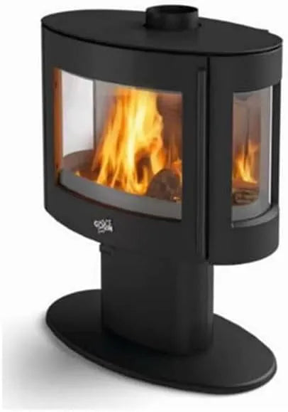 Poêle à bois 388142000053, Fonte 9kw Coggia finition noire
