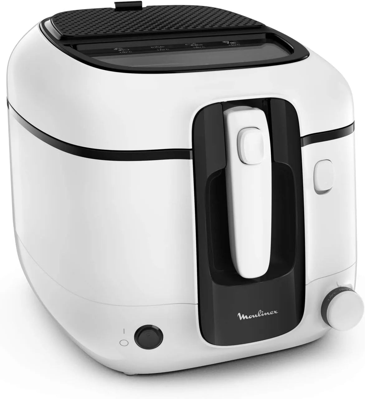Moulinex modèle, capacité 2,2 L d'huile AM312010, poids 1,5 kg de frites, Filtre anti-odeur, Thermostat réglable, Super Uno, finition blanche