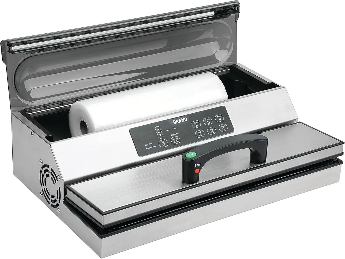 Modèle Machine sous vide à barre GVS2040 METRO Professional, dimensions 49.3 x 30.1 x 16.2 cm, largeur des sachets: 40,6 cm, finition argenté