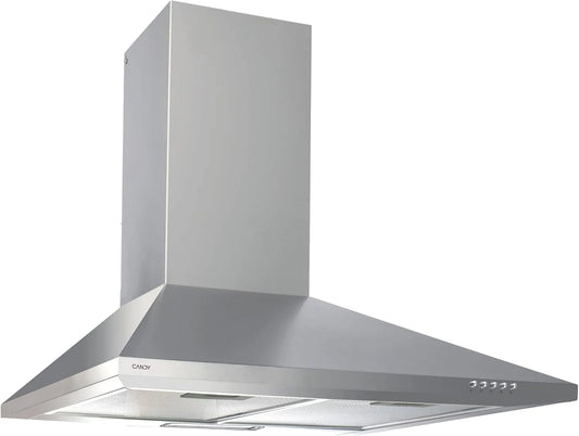 Candy hotte aspirante CCE116/1X, puissance 67 W, 3 Niveaux de Puissance, lumières LED, filtres Carbone, largeur 60 cm, 62 DB, Panneaux Anti-Graisse