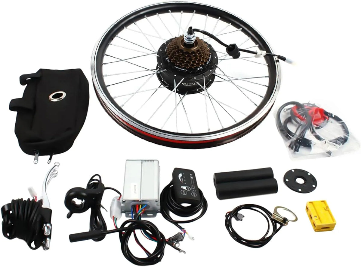 Vélo électrique, Kit de conversion de 20', tension 36 V, puissance 250 W, Roue arrière avec écran LCD, Kit de modification de