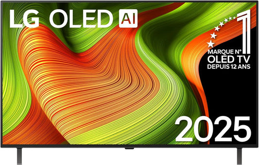 LG modèle, TV OLED 2025, largeur 121 cm OLED48B5 Gen2, Processeur α8 AI 4K, Alexa, Dolby Vision & Atmos