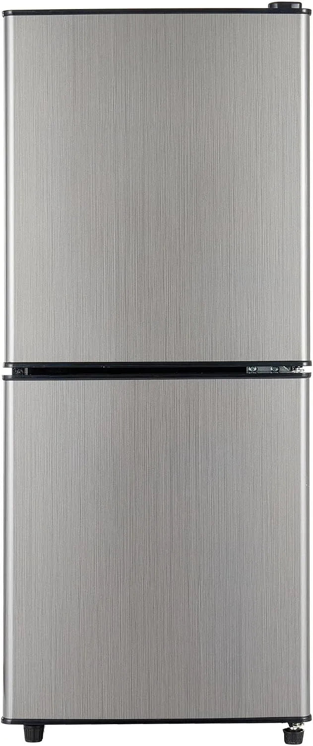 Réfrigérateur R600a, 45 dB, éclairage LED, bacs transparents, classe énergétique E, minibar double porte avec congélateur 4 étoiles