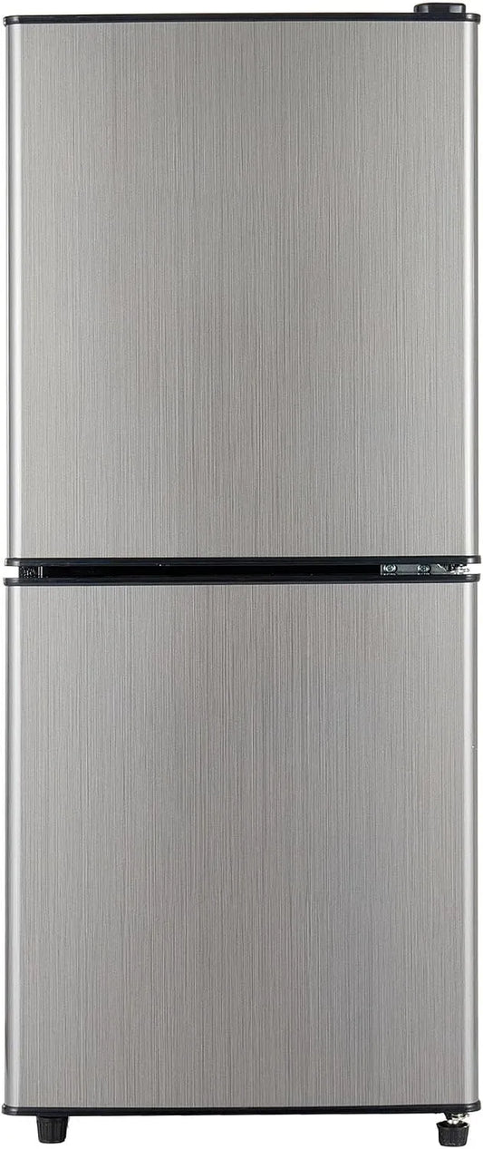 Réfrigérateur R600a, 45 dB, éclairage LED, bacs transparents, classe énergétique E, minibar double porte avec congélateur 4 étoiles