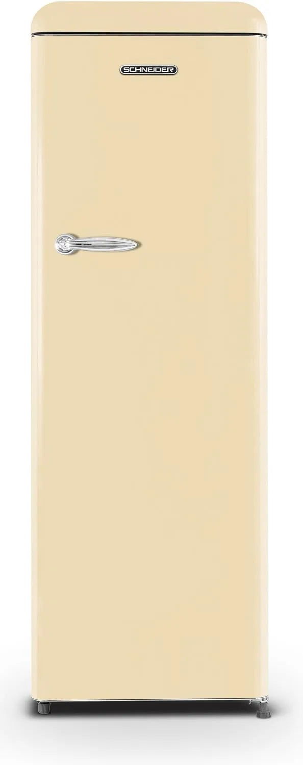 Réfrigérateur SCCL329VCR SCHNEIDSCHNEIDER, 1 porte Vintage, capacité 337L, 4 clayettes verre, Froid brassé, Dégivrage automatique, Crème