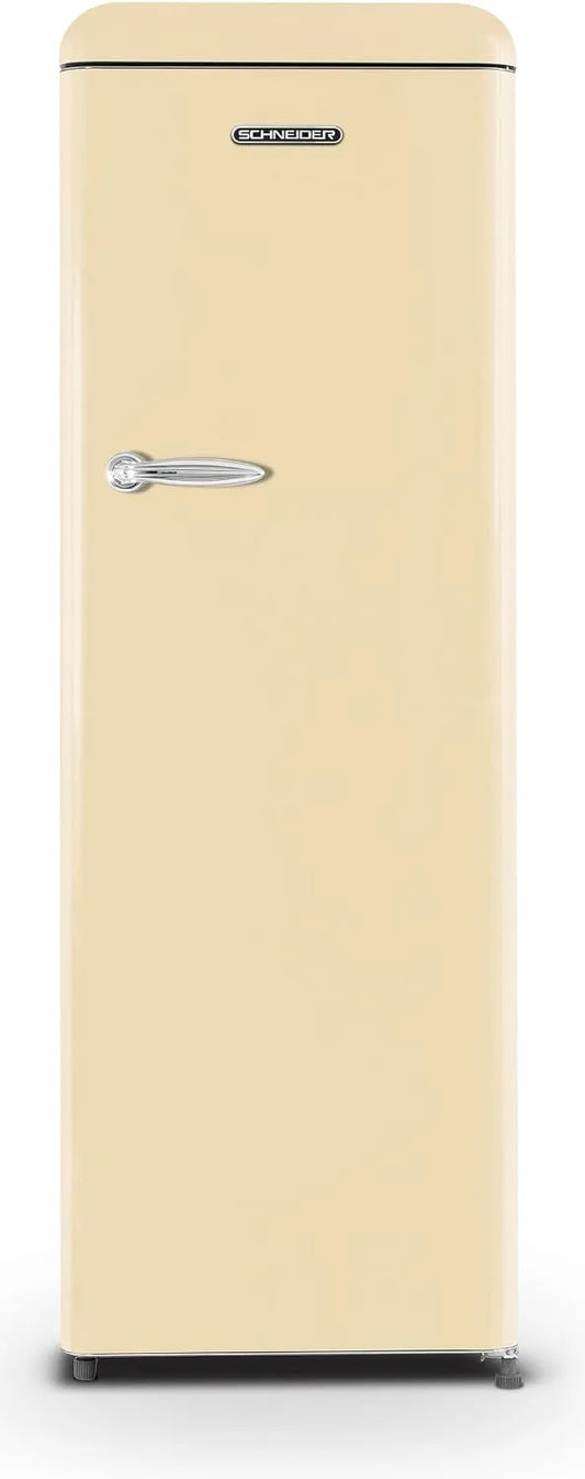Réfrigérateur SCCL329VCR SCHNEIDSCHNEIDER, 1 porte Vintage, capacité 337L, 4 clayettes verre, Froid brassé, Dégivrage automatique, Crème