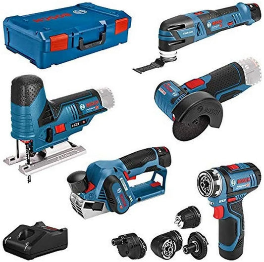 Bosch modèle, Professional 12V System combi-kit: GSR FC 12V-15 12V-20 12V-76, + 4 adaptateurs, chargeur GAL 12V-40, XL-BOXX