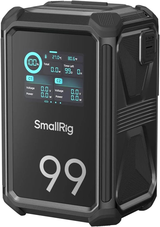 Modèle Wh Wh X99 Wh/6 4984 SMALLRIG Batterie, V Mount, 99 Wh, 100 W Puissance, tension 6 V Mount, 6 800 mAh, Charge Complète en 2 h, Ecran Tactile 2'