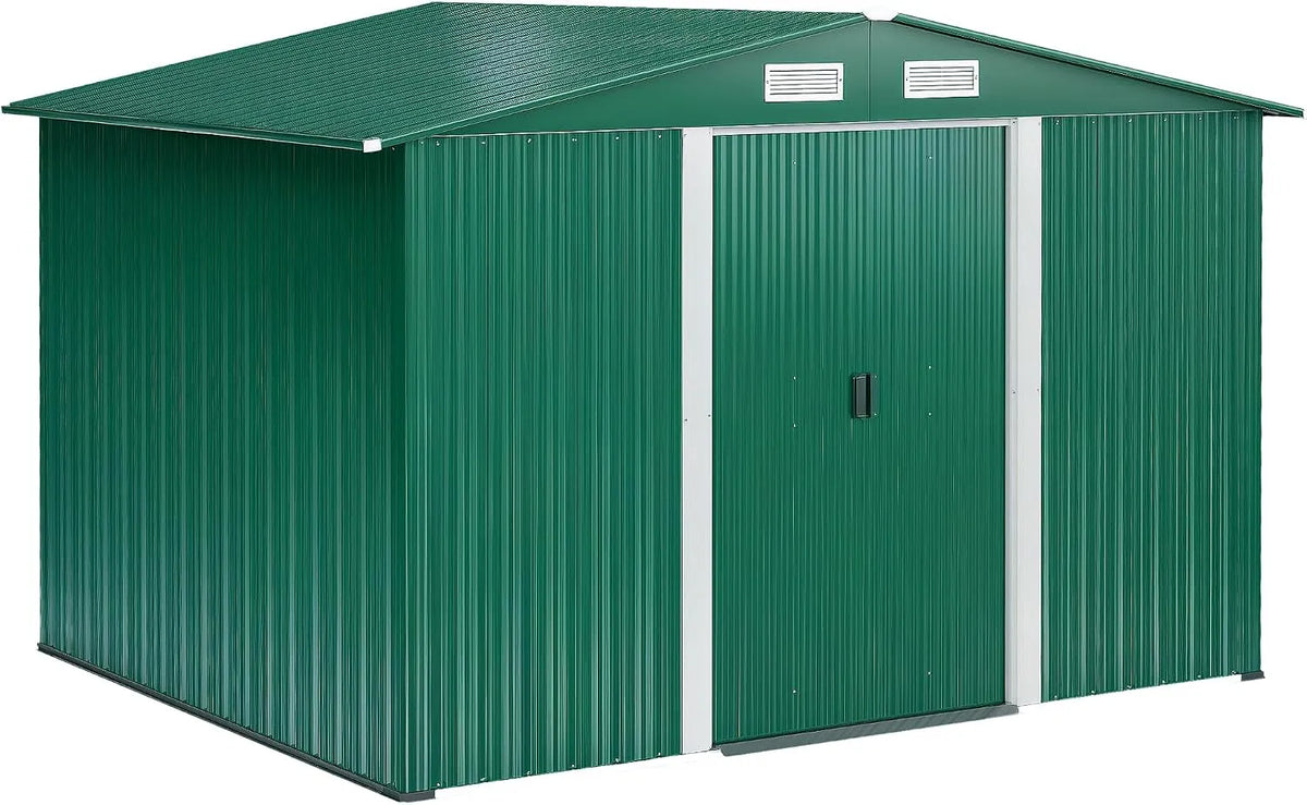 Abri de jardin, dimensions 246 x 192,5 x 177,5 cm, métallique pour outils de jardinage