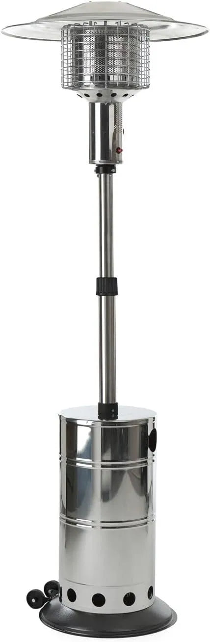 Parasol Chauffant au Gaz Grillchef Sirius, dimensions 235 x 76 x 76 cm, Acier