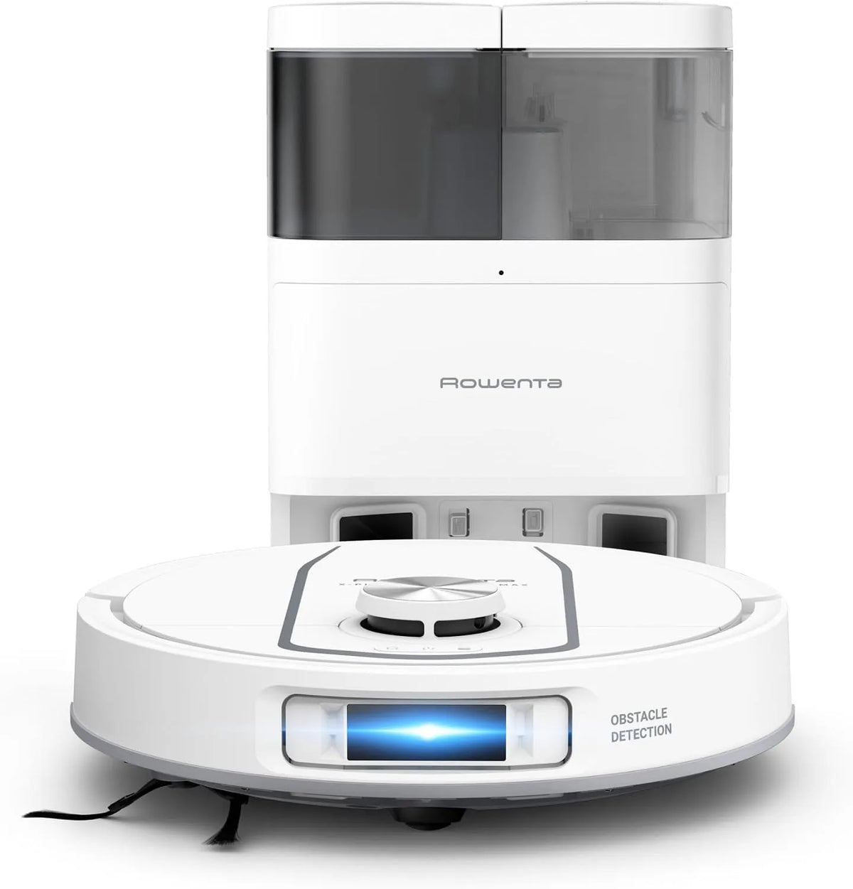 Rowenta aspirateur 10000 RR9547E0, Pa, Auto-Nettoyage et séchage des serpillières, finition blanche, X-PLORER Serie 580 Max, Robot Laveur