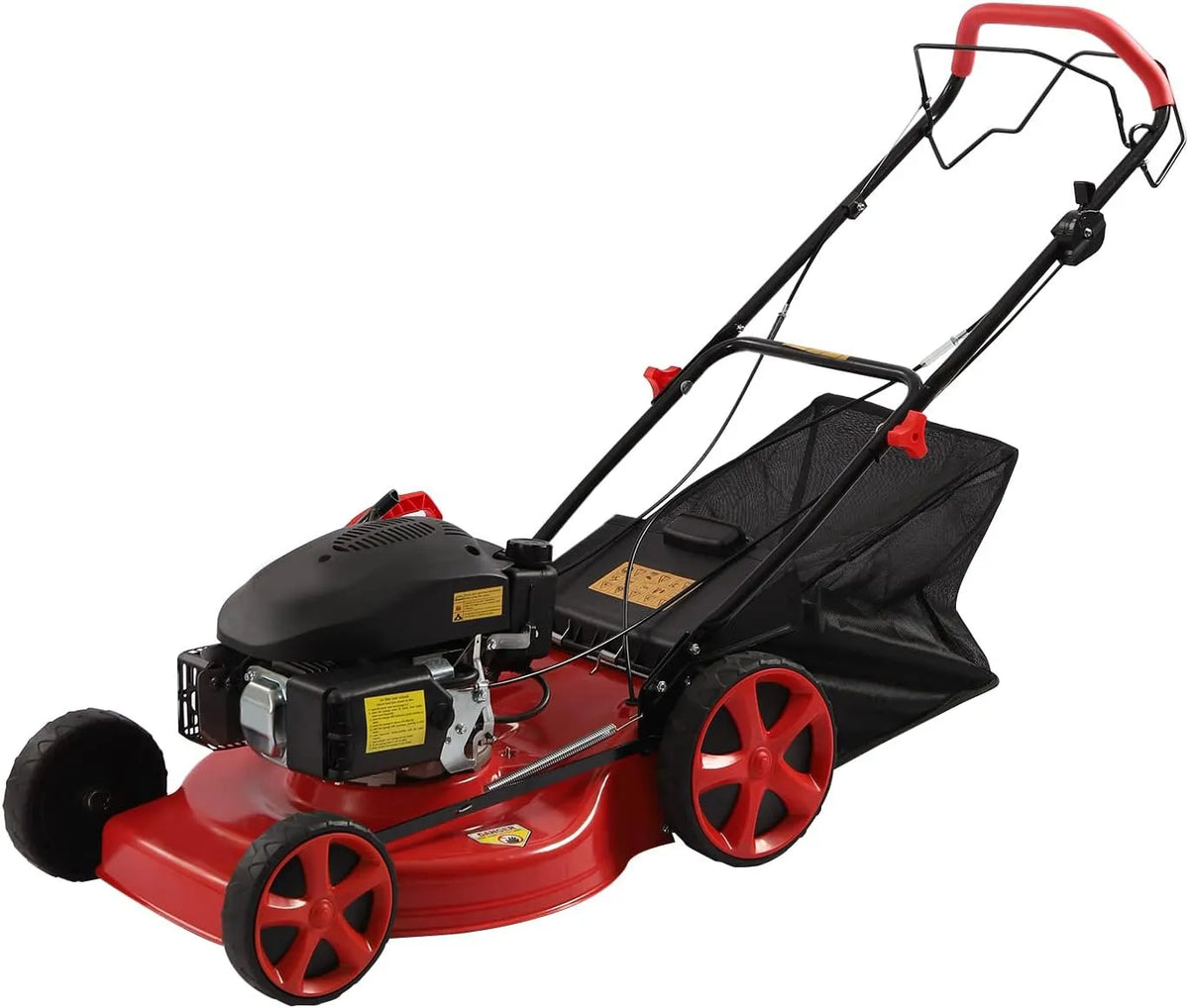 Tondeuse à gazon, à gaz 173 cc 4 temps 4000 W 2800 tr/min Largeur de coupe 51 cm Rouge