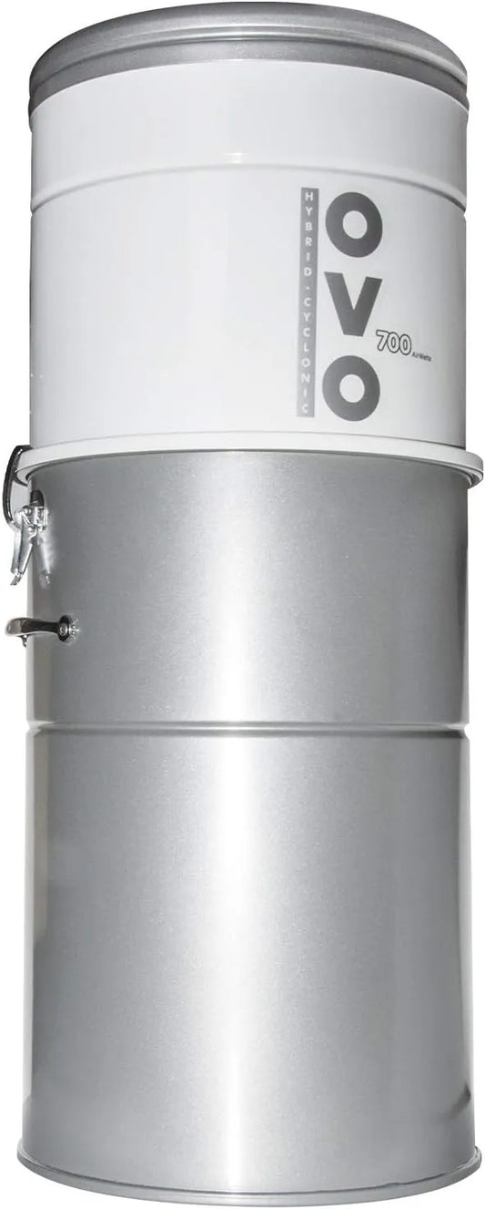 Aspirateur OVO 700 Airwatts Système d', capacité 35L, Jusqu'a 830 M2, Airwatts Système d Central Puissant et Robuste, Filtration Hybride, Neuf