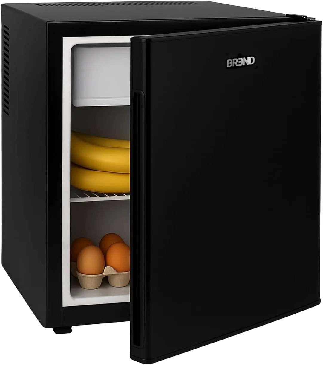 Réfrigérateur BR-2241 BREND Mini, 42 + 5 litres, combiné, Éclairage LED, Idéal bureau, camping, chambre, finition noire