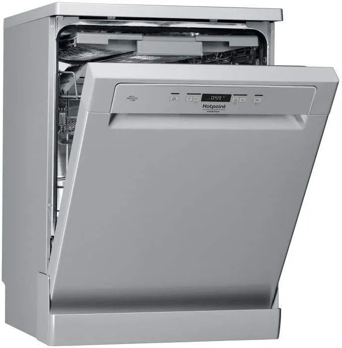 Hotpoint lave-vaisselle HFC3C26FX L60cm, 46 dB, 14 couverts, pose libre, Induction, finition grise
