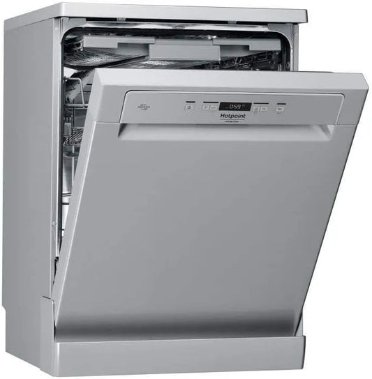 Hotpoint lave-vaisselle HFC3C26FX L60cm, 46 dB, 14 couverts, pose libre, Induction, finition grise