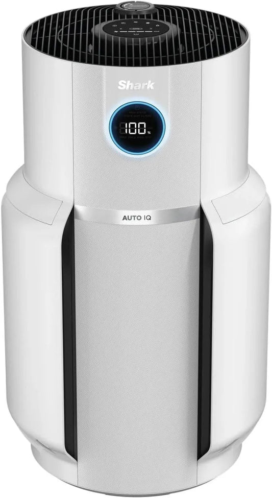 Shark purificateur d'air HP300EU, NeverChange jusqu'à 5 ans MAX intérieur, Couvre 130m², Mode automatique, Silencieux, LED, finition blanche