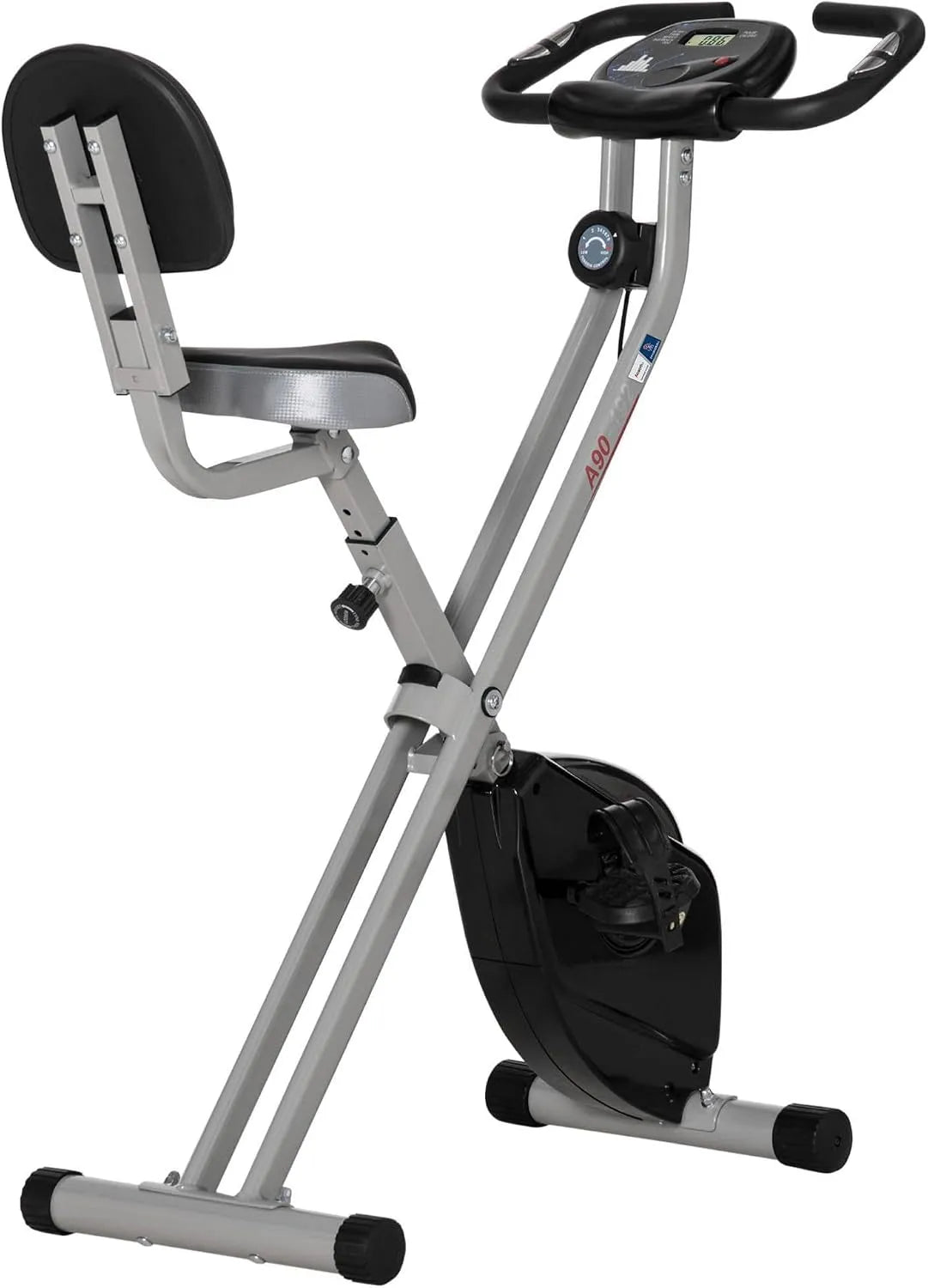 Homcom vélo, 8 niveaux de résistance magnétique, d'appartement pliable, Collaboration Aosom.fr x FFHandball