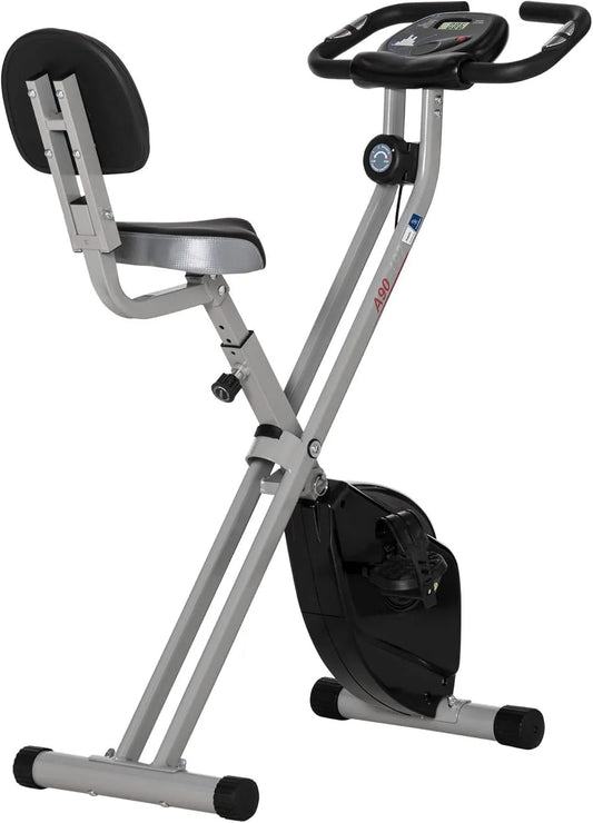Homcom vélo, 8 niveaux de résistance magnétique, d'appartement pliable, Collaboration Aosom.fr x FFHandball