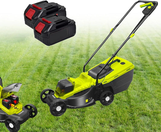 Tondeuse à gazon, puissance 1600W Ultra-Légère, Tondeuse électrique Autotractée, Autonomie 45 Min, Bac à Herbe 40l, 30mm, 50mm, 70mm, Sans Fil