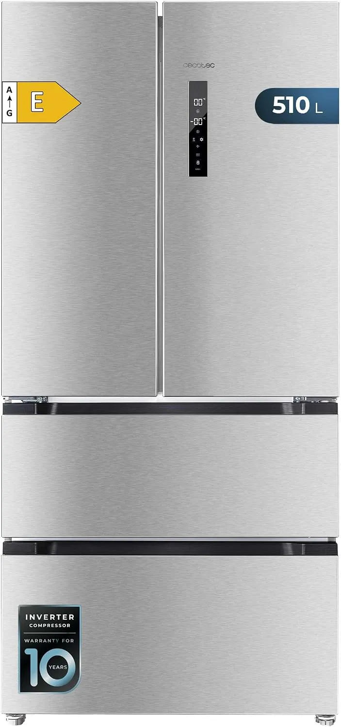Cecotec FD 510, 84 cm Wide, Fast Cooling and Fast Freezing, Total NoFrost, Motor Inverter Plus, MultiAirFlow